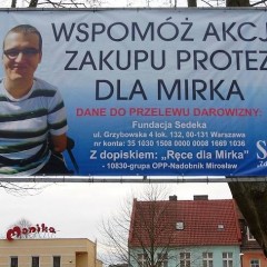 „Ręce dla Mirka” – podziękowania dla firmy „Tomal”…