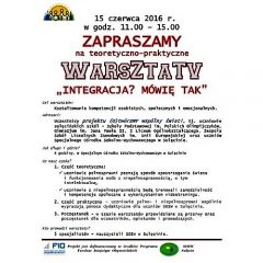 SOSW zaprasza na warsztaty teoretyczno-praktyczne…