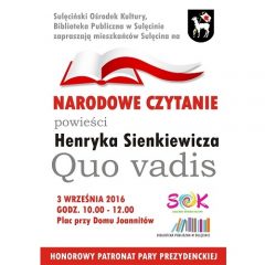 Zapraszamy na Narodowe Czytanie…